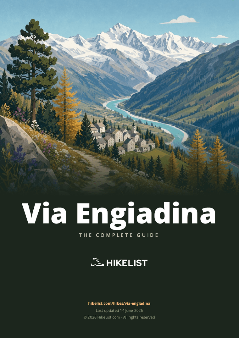 Via Engiadina — downloadable guide cover