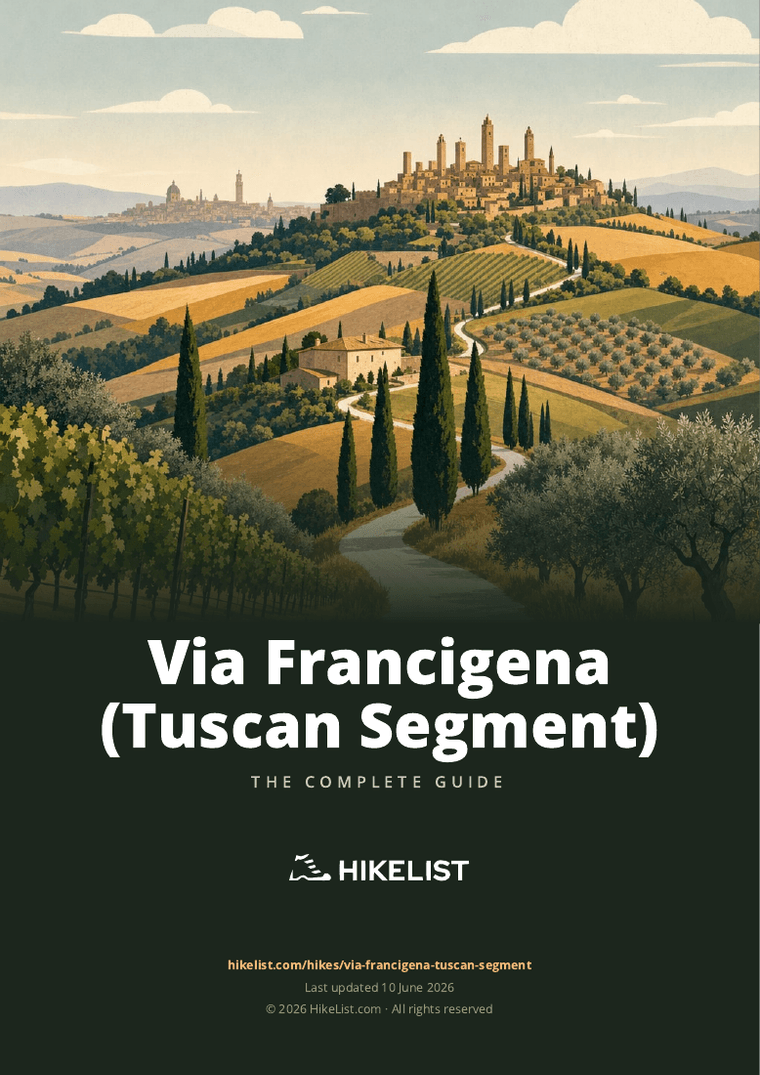 Via Francigena (Tuscan Segment) — downloadable guide cover