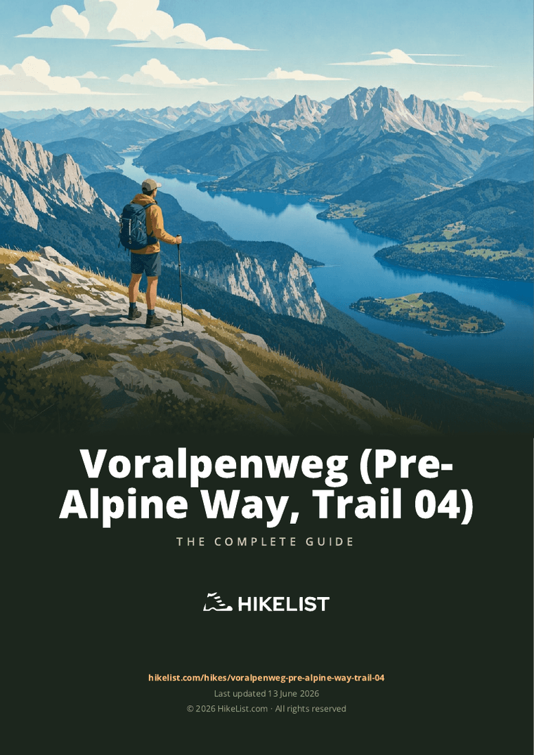 Voralpenweg (Pre-Alpine Way, Trail 04) — downloadable guide cover