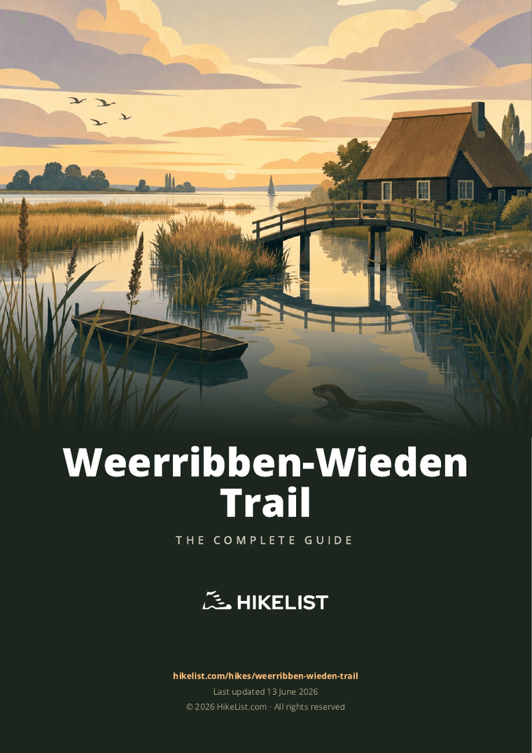 Weerribben-Wieden Trail — downloadable guide cover