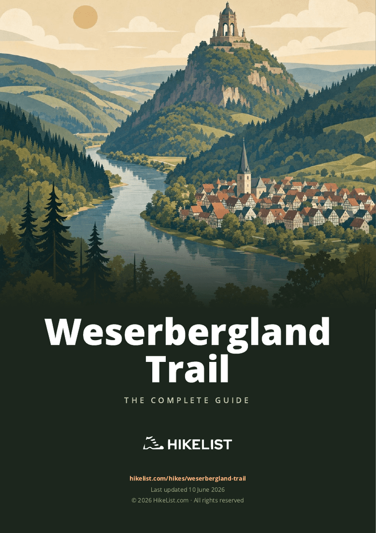 Weserbergland Trail — downloadable guide cover