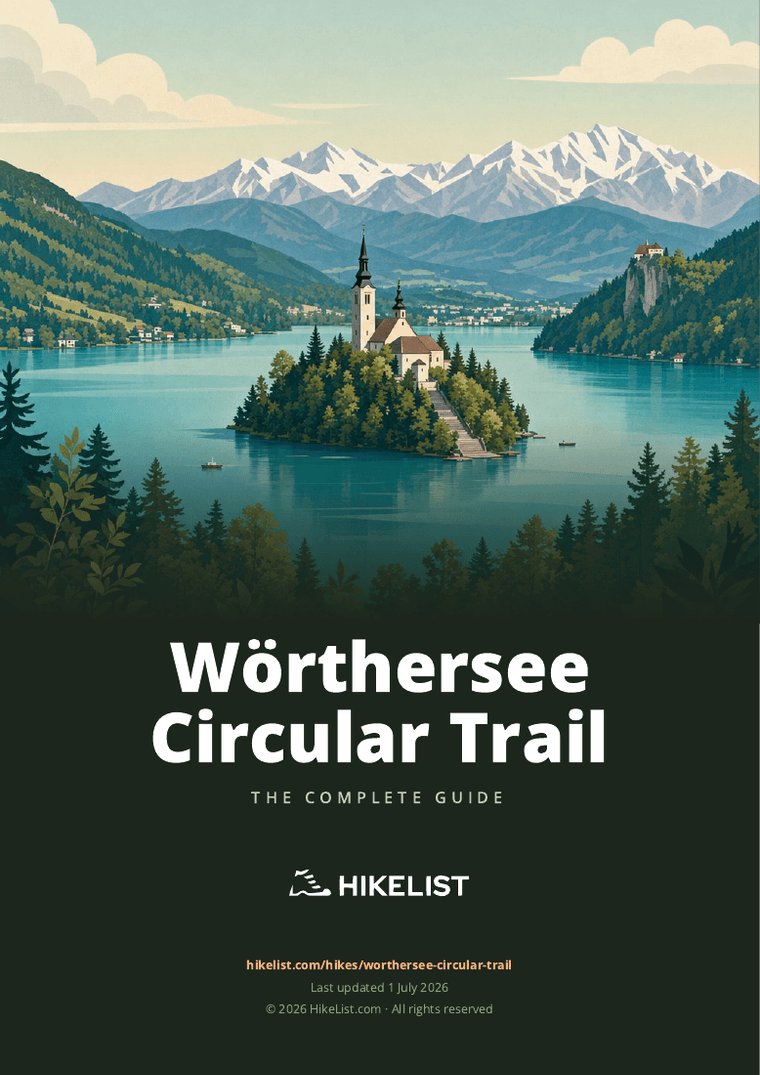 Wörthersee Circular Trail — downloadable guide cover