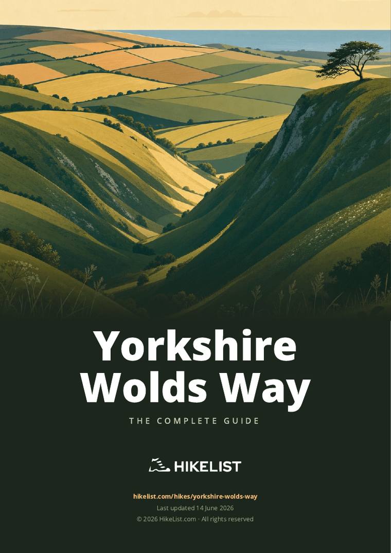 Yorkshire Wolds Way — downloadable guide cover